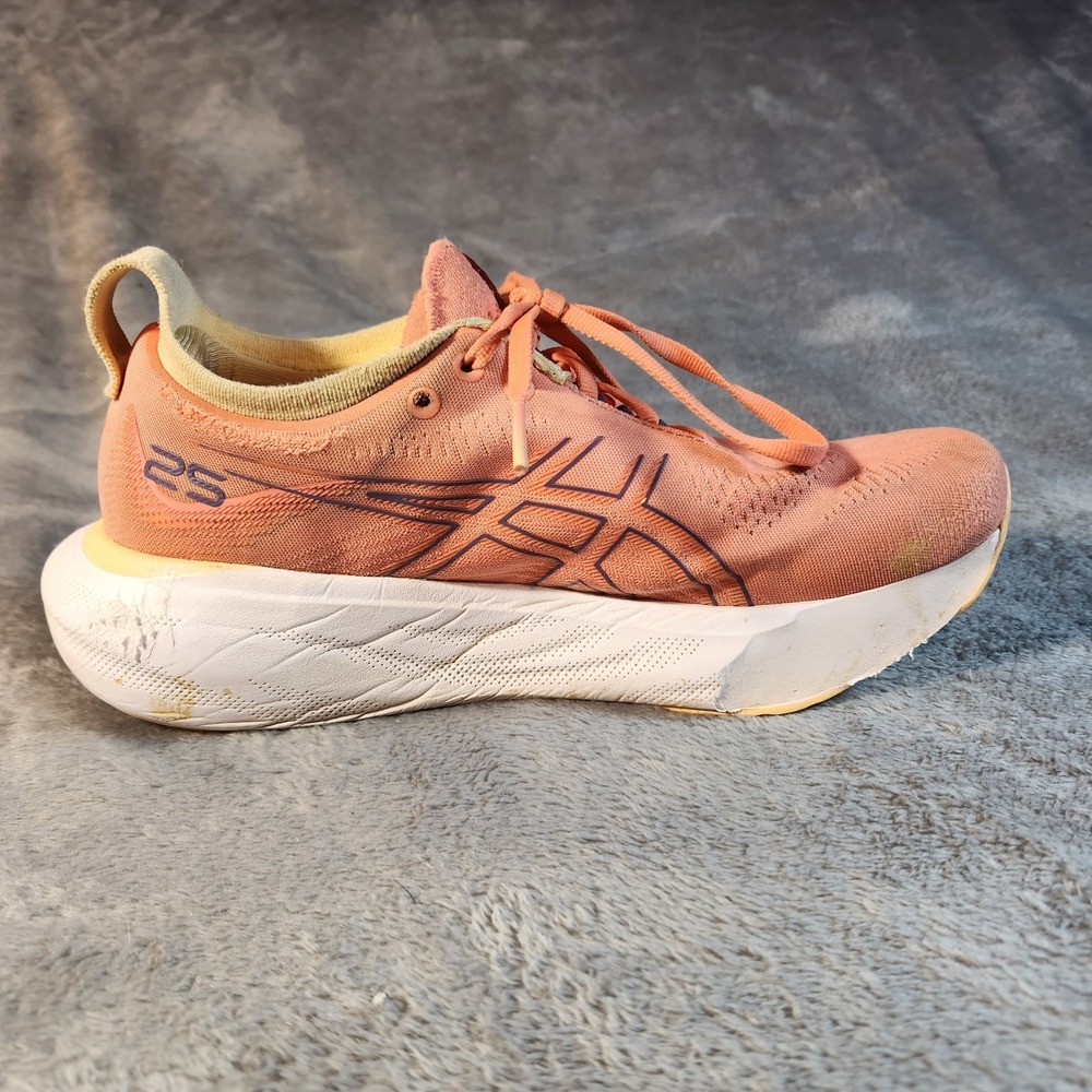 Asics‎ Shoes Womens 8 Pink Gel Nimbus 25 Sneakers Athleisure 1012B356